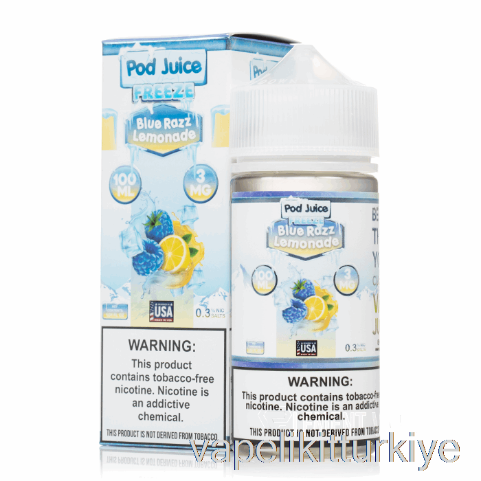 Vape Elektronik Sigara Frozen Blue Razz Limonata - Kapsül Suyu - 100ml 12mg